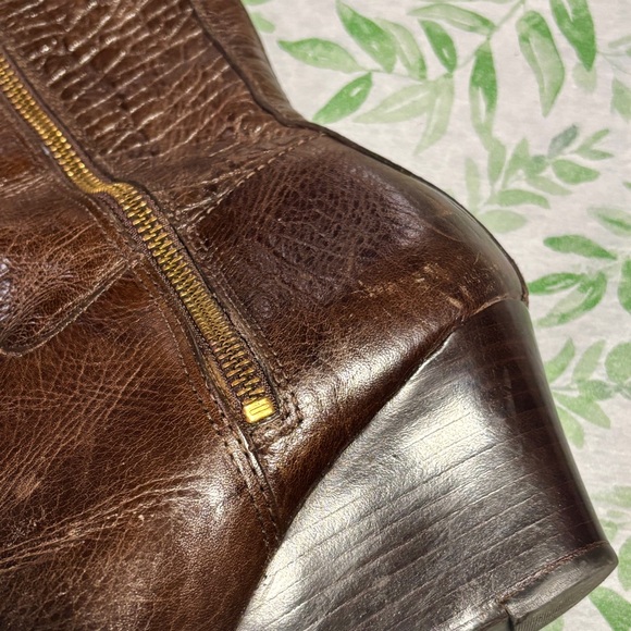 Tory Burch - Dabney Brown Heeled/Wedge Boots with Sleek Silhouette - Picture 7 of 9